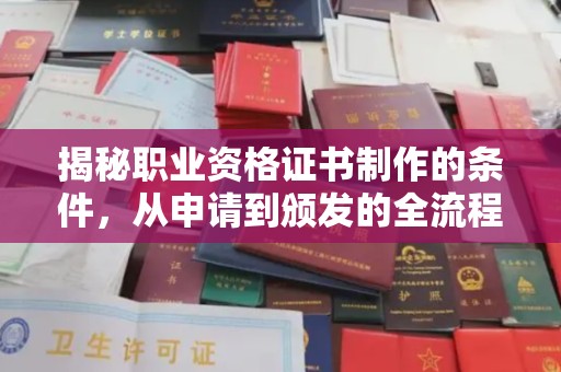 福绵揭秘职业资格证书制作的条件，从申请到颁发的全流程解析