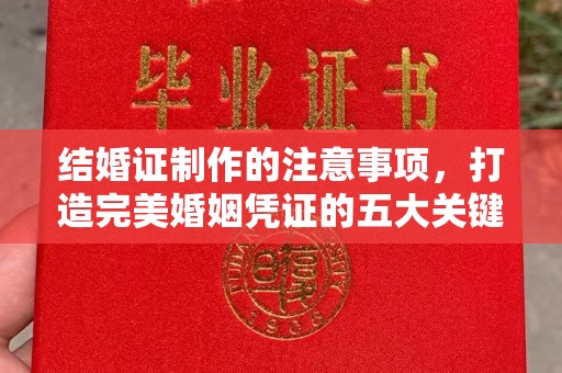 福绵结婚证制作的注意事项，打造完美婚姻凭证的五大关键点