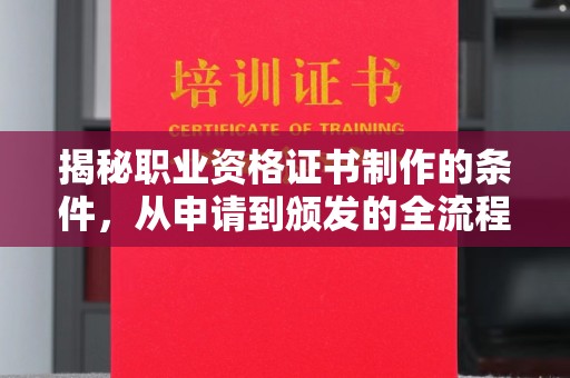 福绵揭秘职业资格证书制作的条件，从申请到颁发的全流程解析